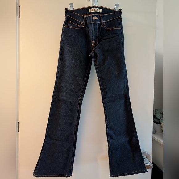 J Brand Denim - J Brand Women's Y2K 2000s Low Rise Dark Blue Flared Jeans Size 24